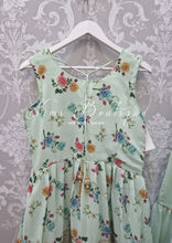 Mint Floral Sharara Suit Size 12-14