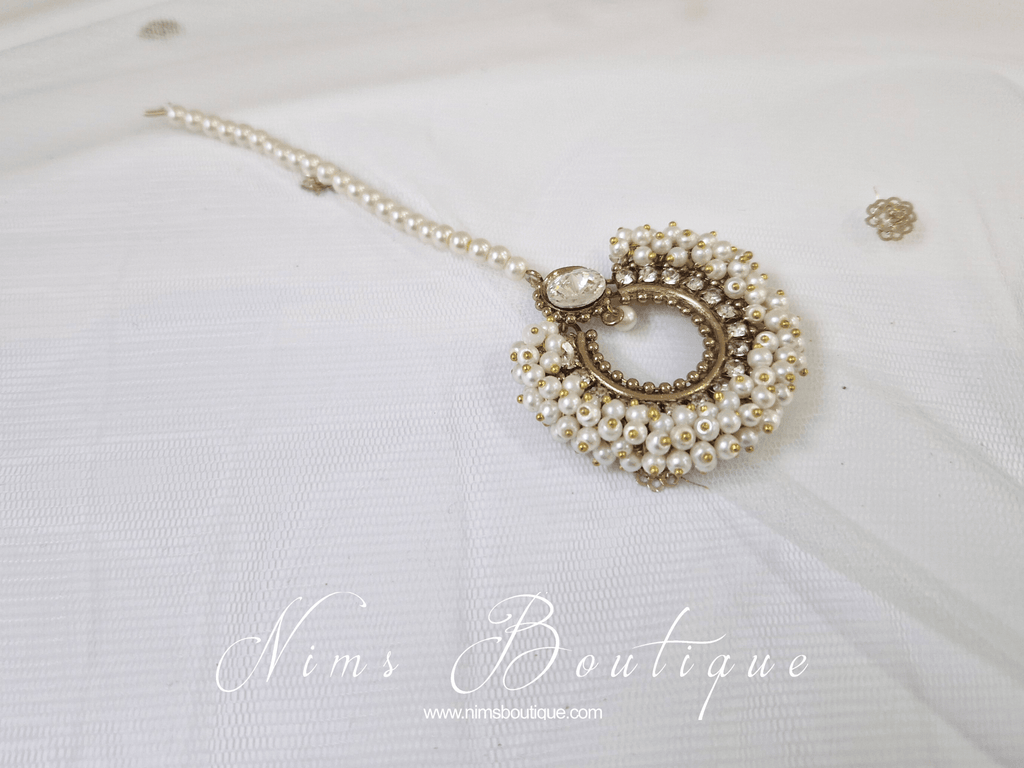 Nims Boutique Meghna Pearl Cluster Tikka