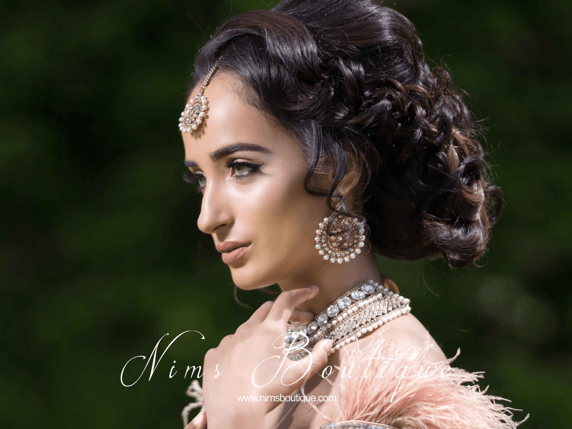 Nims Boutique Kriti Royal Pearl Tikka Set