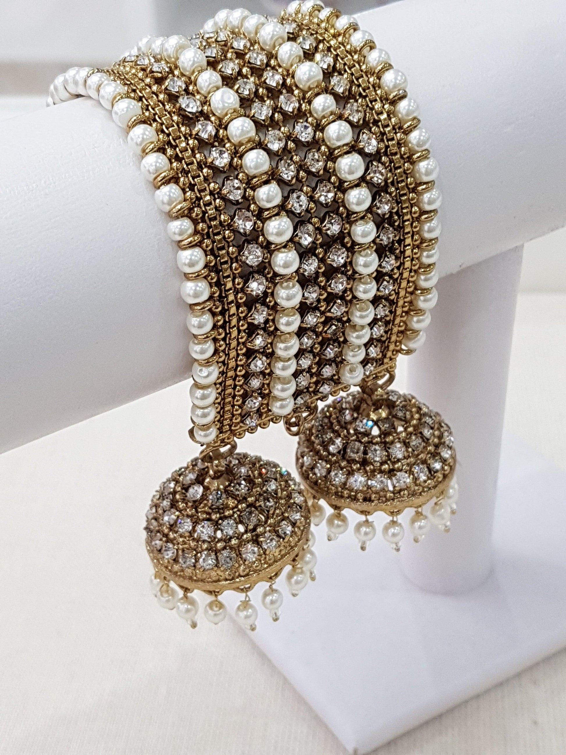 Nims Boutique Royal Pearl Bracelet with hanging chumke