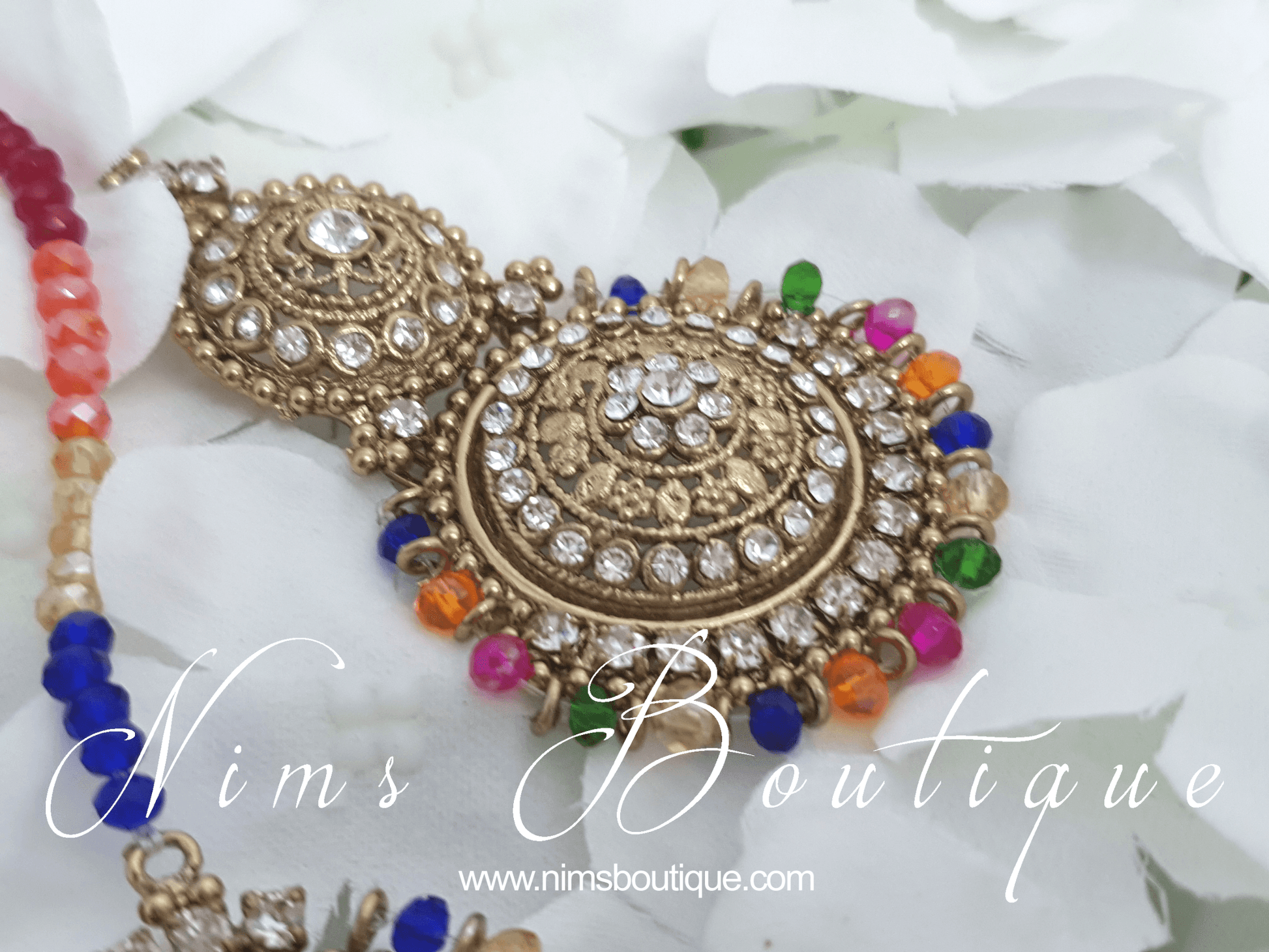 Nims Boutique Royal Multicolour Tikka Set