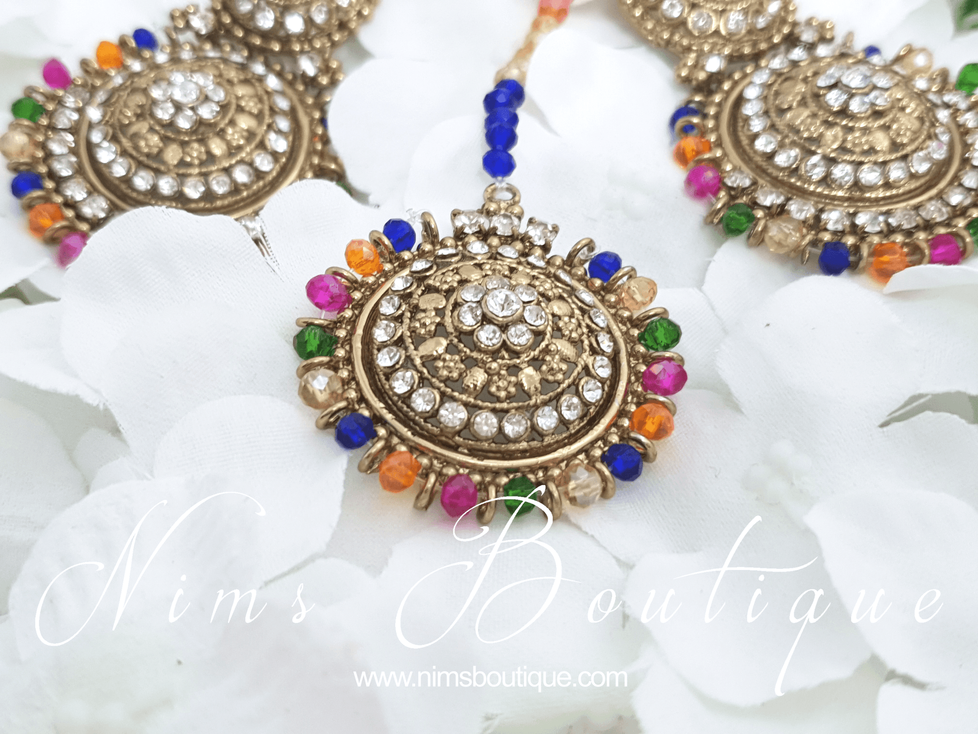 Nims Boutique Royal Multicolour Tikka Set
