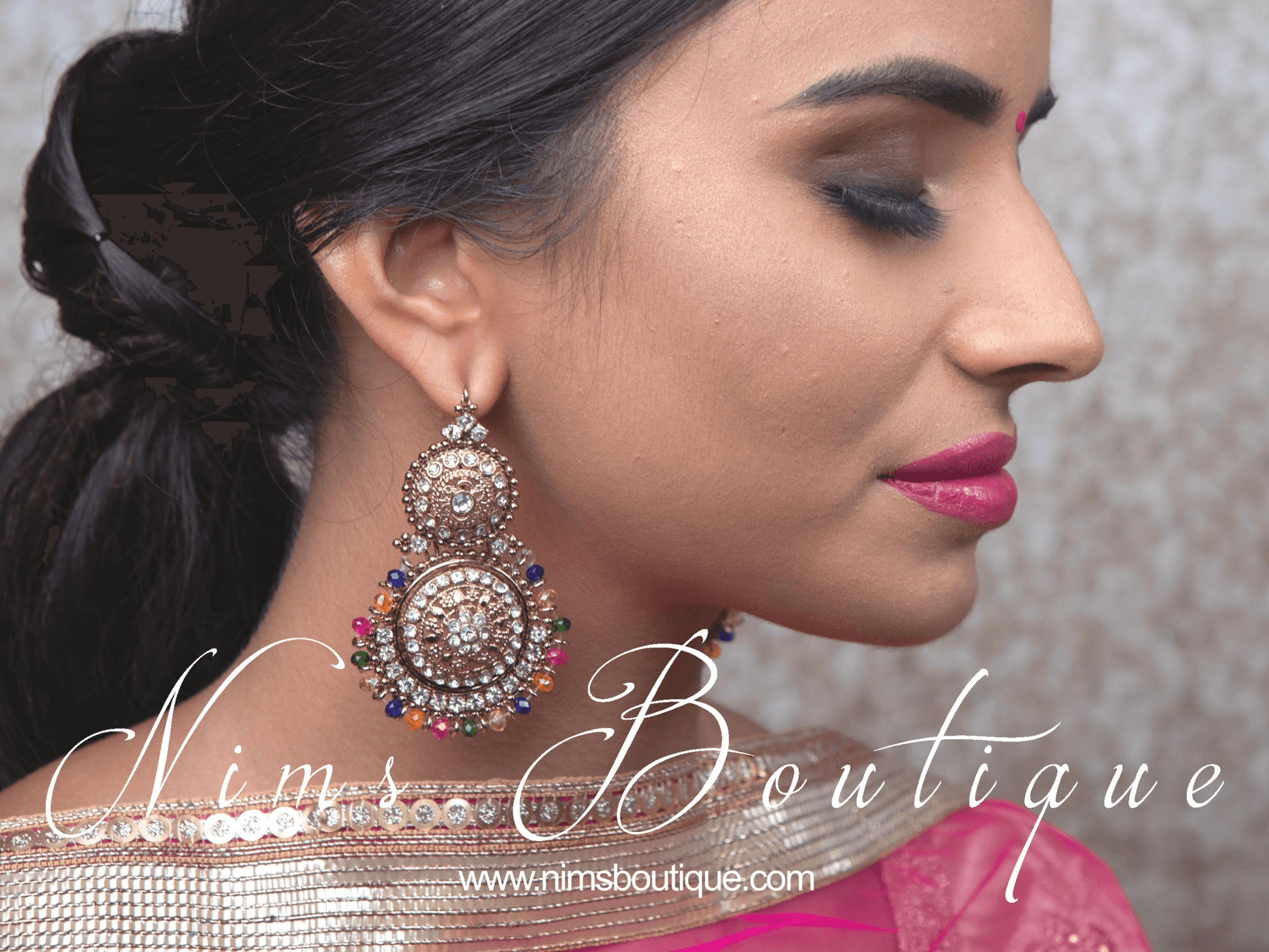 Nims Boutique Royal Multicolour Tikka Set