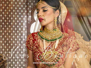 Gold statement 2025 necklace and earrings