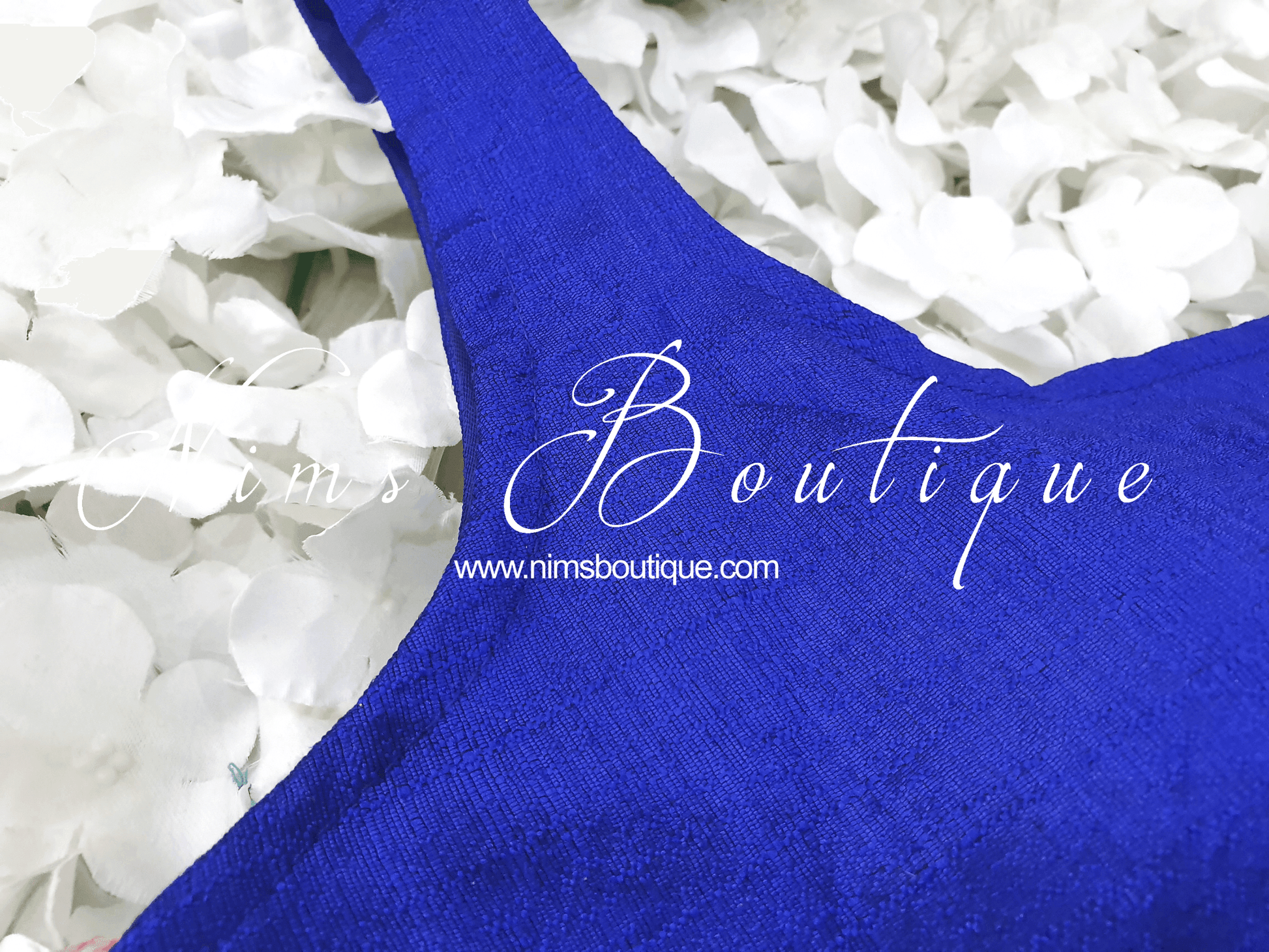 Nims Boutique The NB Royal Blue Blouse 12-14