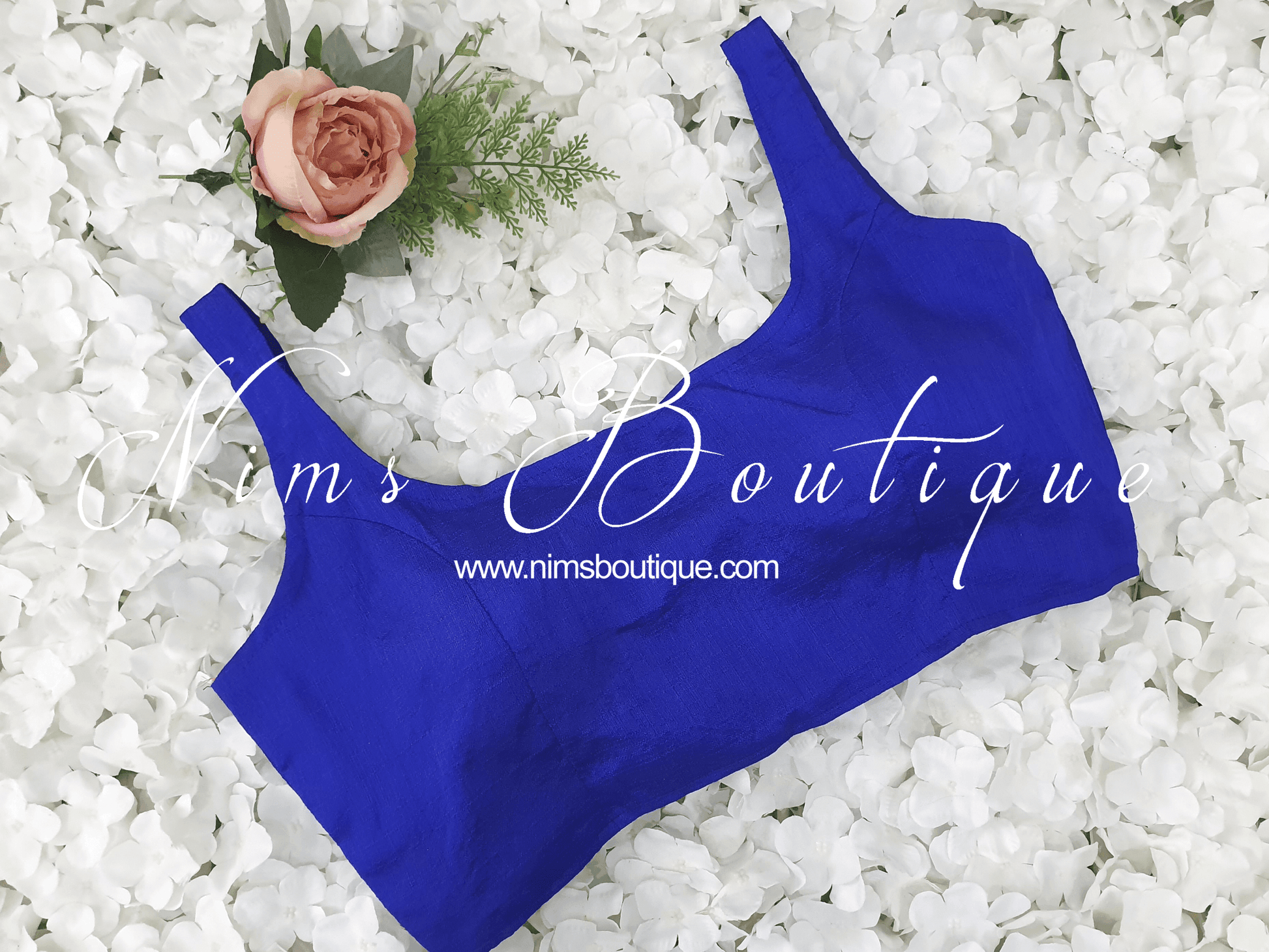 Nims Boutique The NB Royal Blue Blouse 12-14