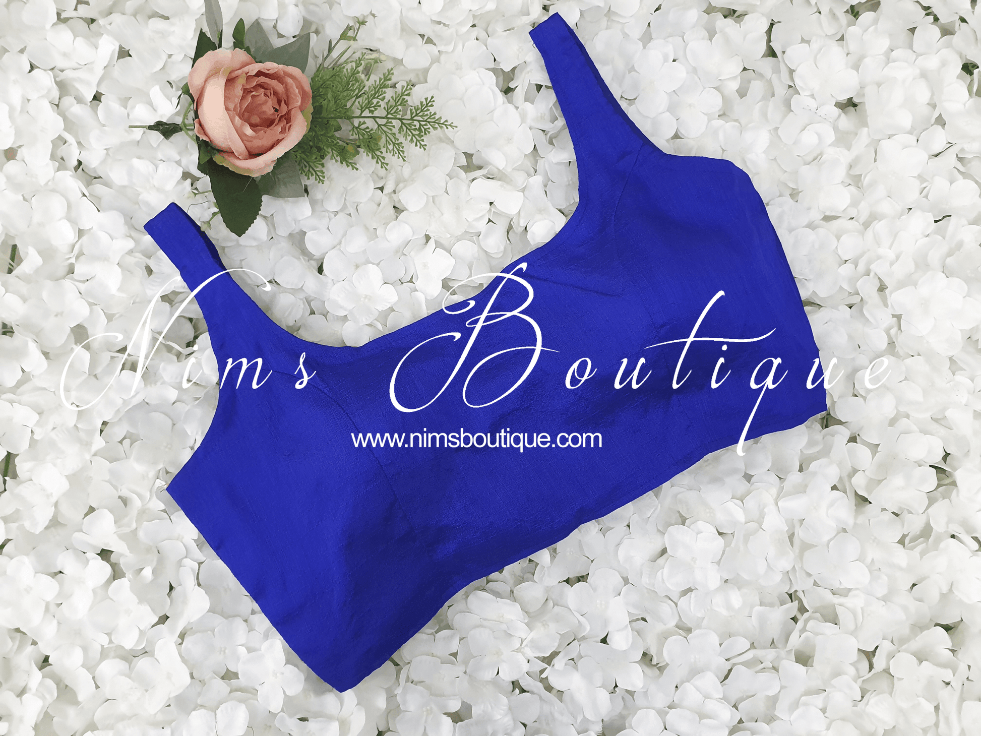 Nims Boutique The NB Royal Blue Blouse 12-14