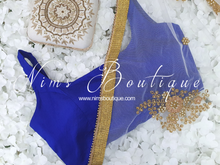 The NB Royal Blue Silk Blouse 10-12