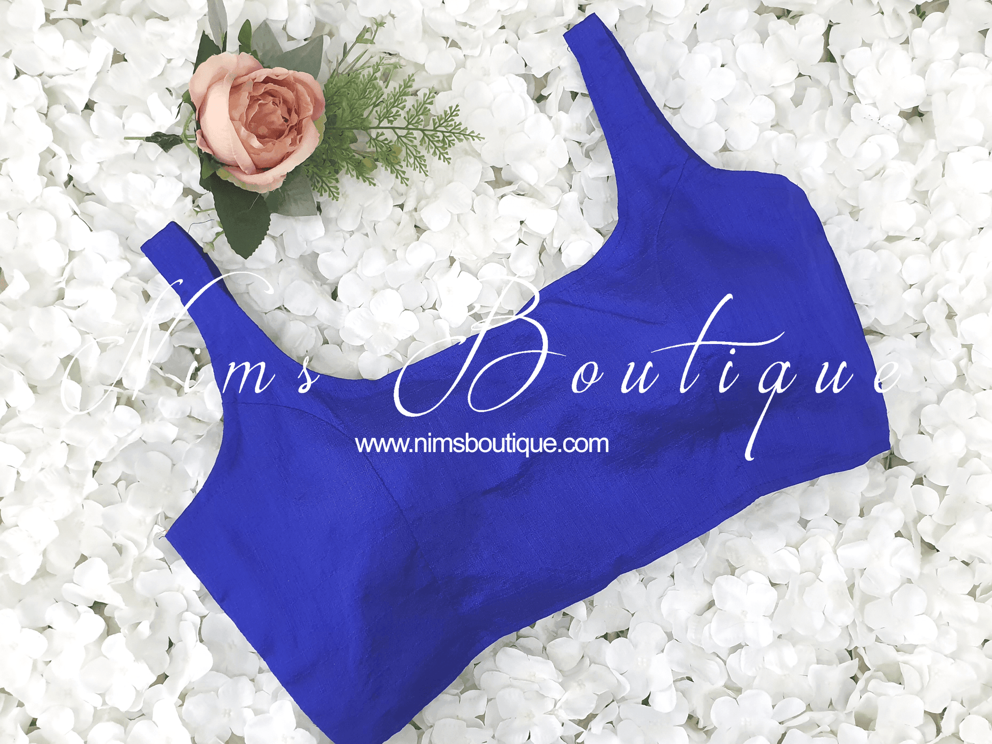 Nims Boutique The NB Royal Blue Blouse 12-14