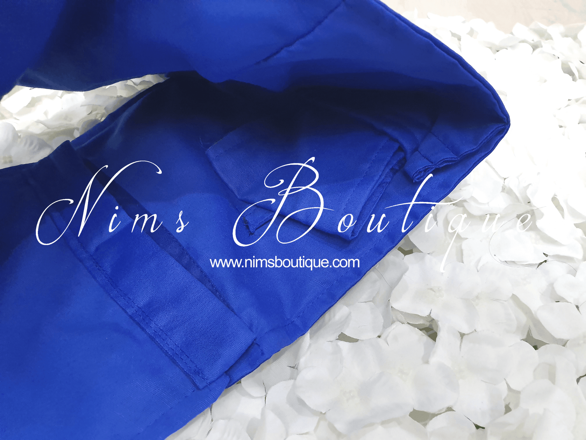 Nims Boutique The NB Royal Blue Blouse 12-14