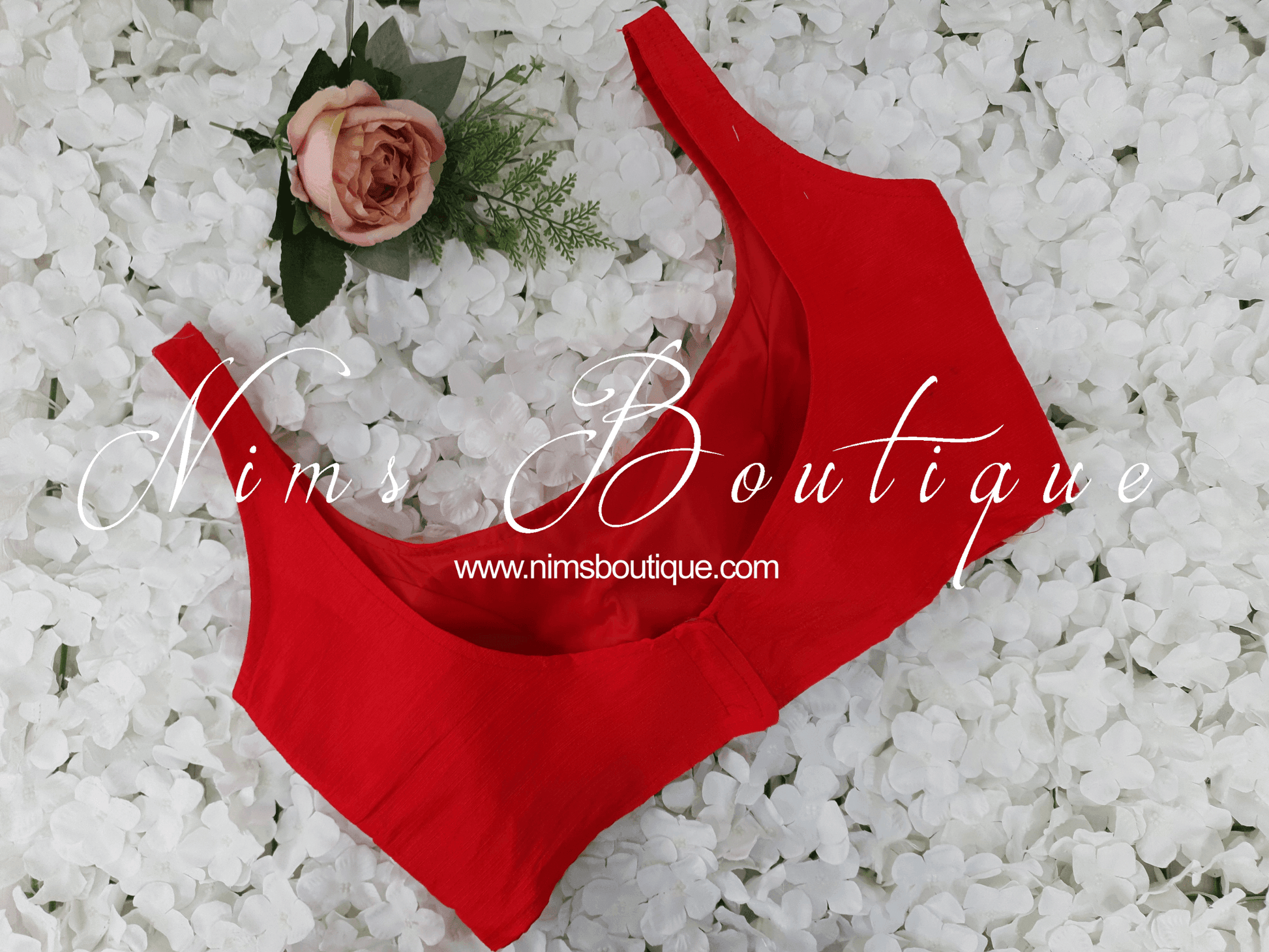 Nims Boutique The NB Red Blouse 10-12