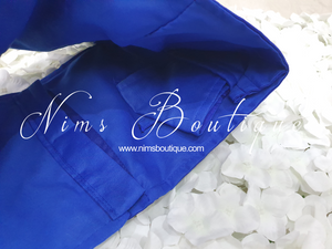 The NB Royal Blue Blouse with straps 10-12