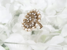 Royal Pearl & Clear Stone Ring