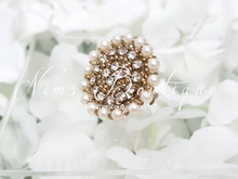 Royal Pearl & Clear Stone Ring