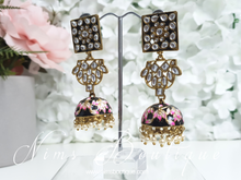 Payal Black Blossom Chumke Earrings
