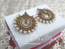Vidya Gold Stone & Pearl Earrings