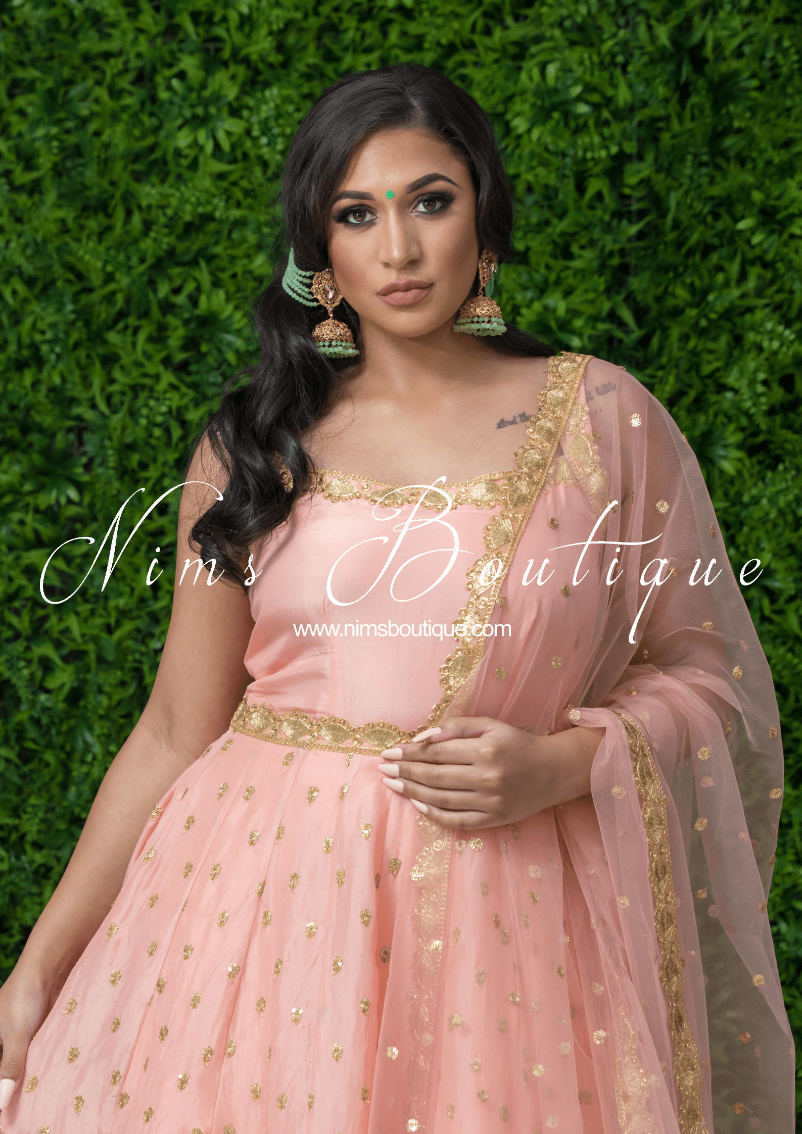 Nims Boutique The NB Maharani Mint Chumke