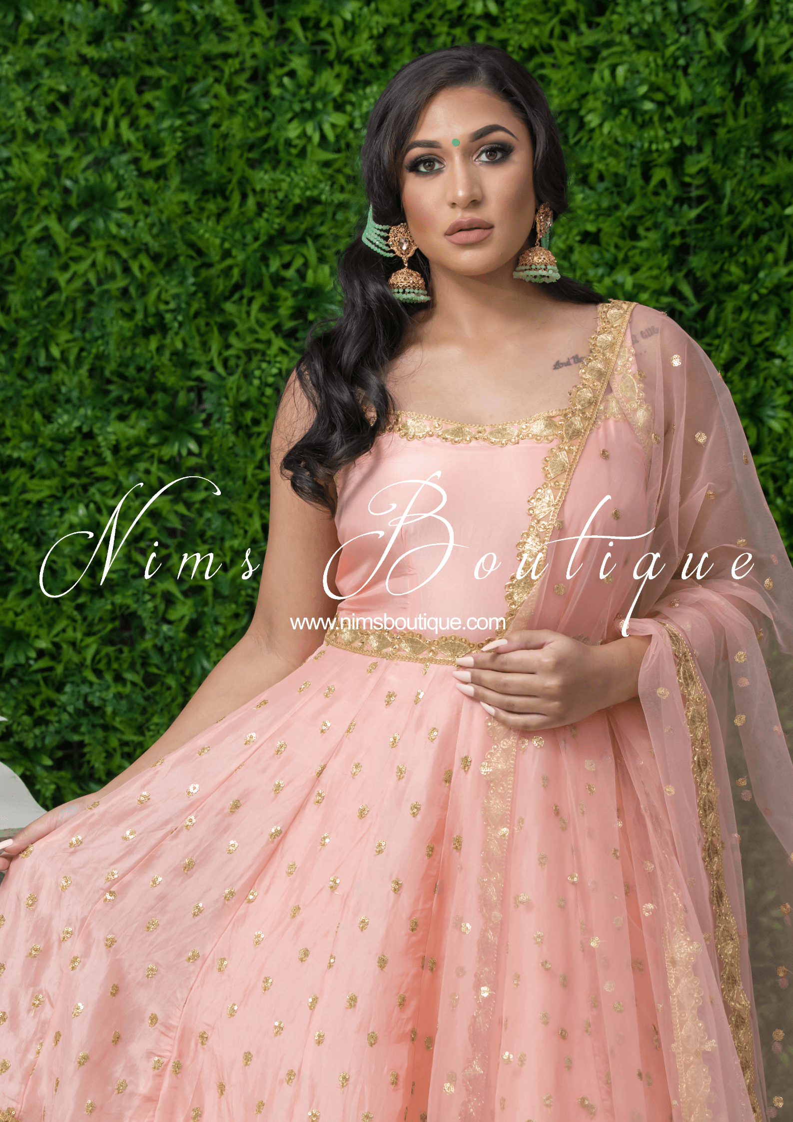 Nims Boutique The NB Maharani Mint Chumke
