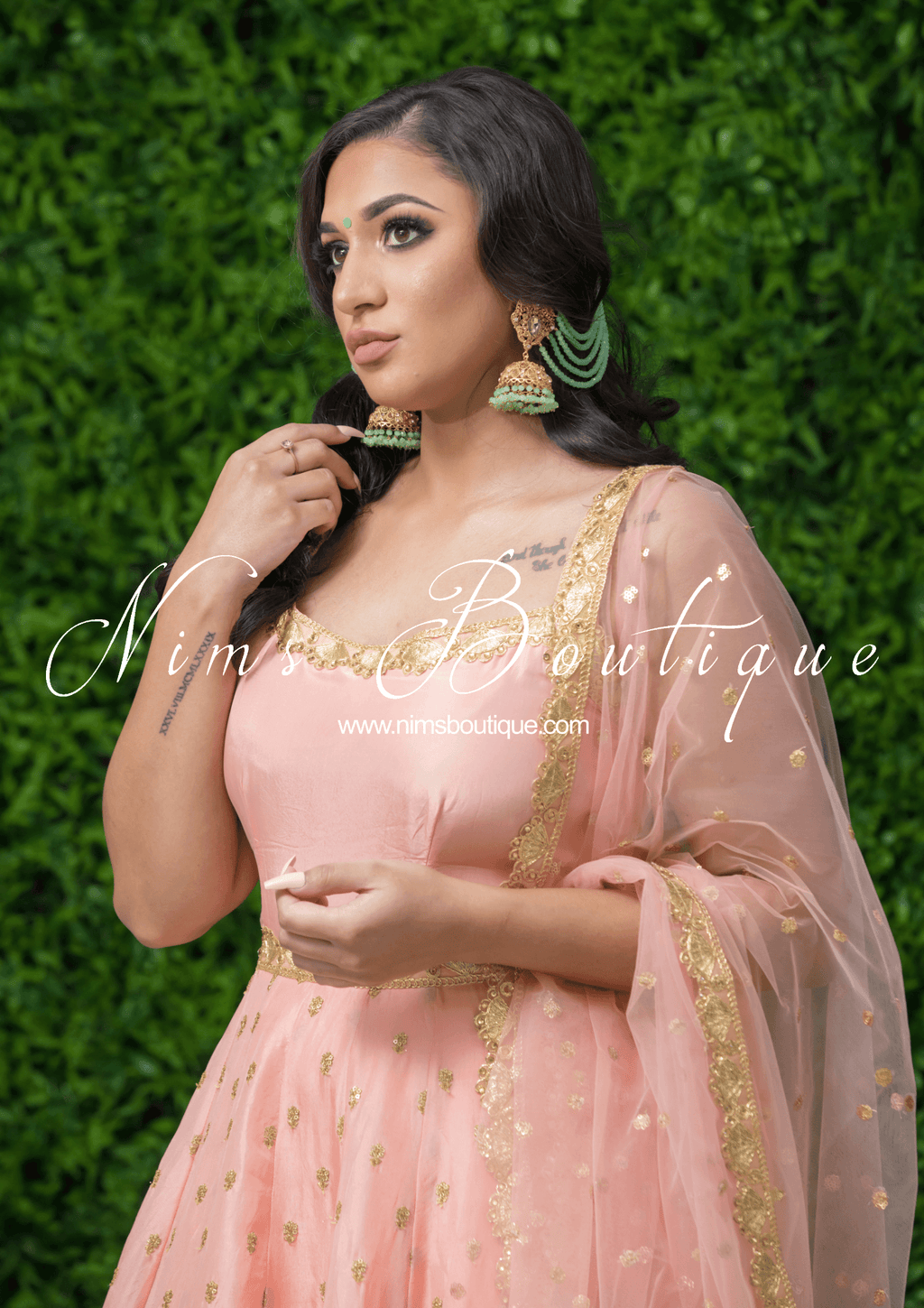 Nims Boutique The NB Maharani Mint Chumke
