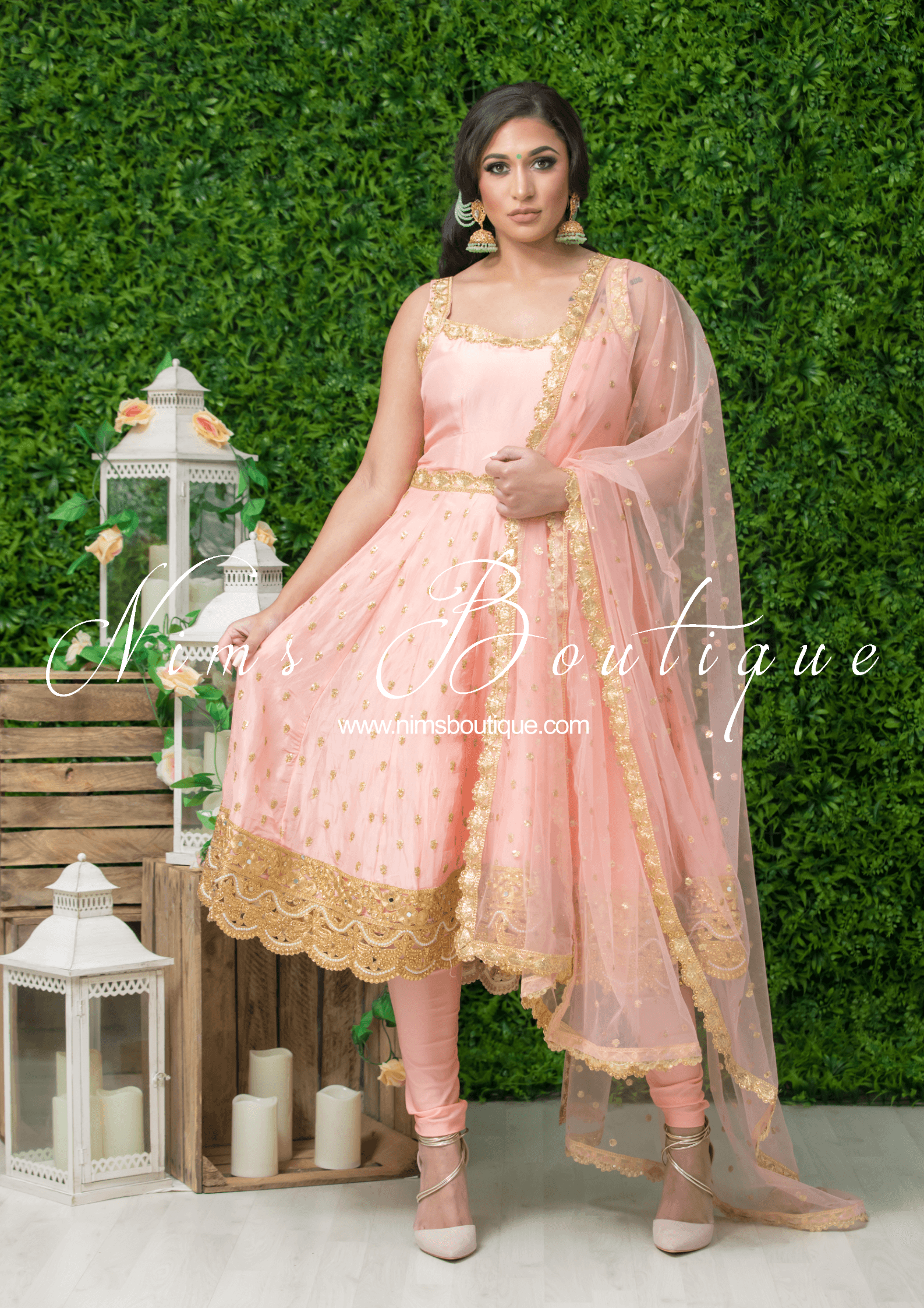 Nims Boutique The NB Maharani Mint Chumke