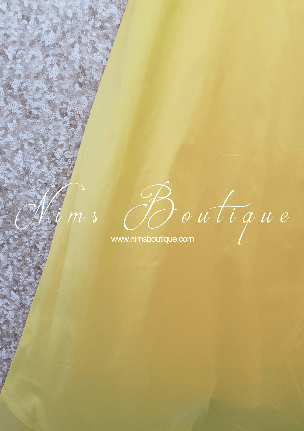 Nims Boutique Light Yellow Plain Semi stitched skirt/lehnga