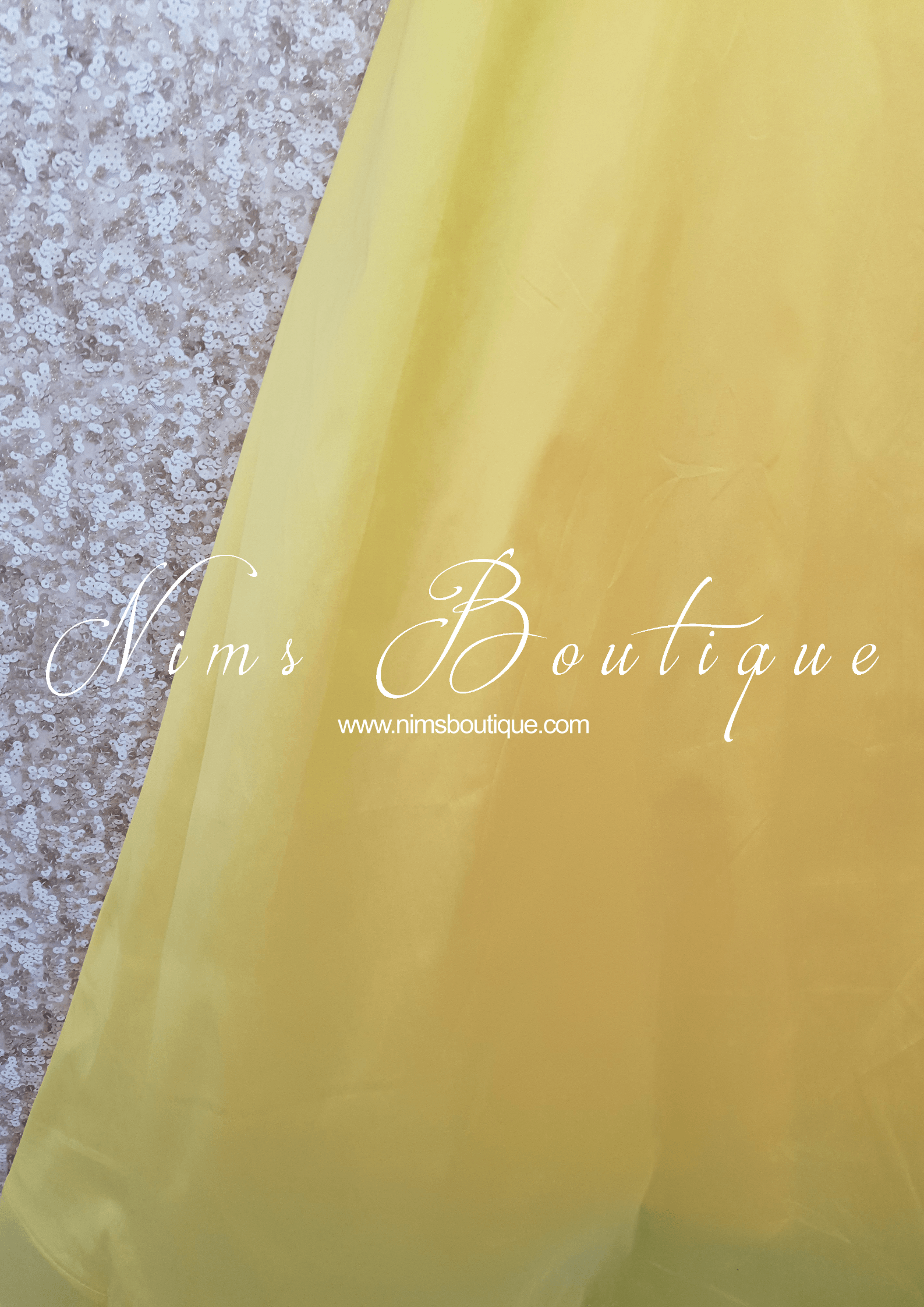 Nims Boutique Light Yellow Plain Semi stitched skirt/lehnga