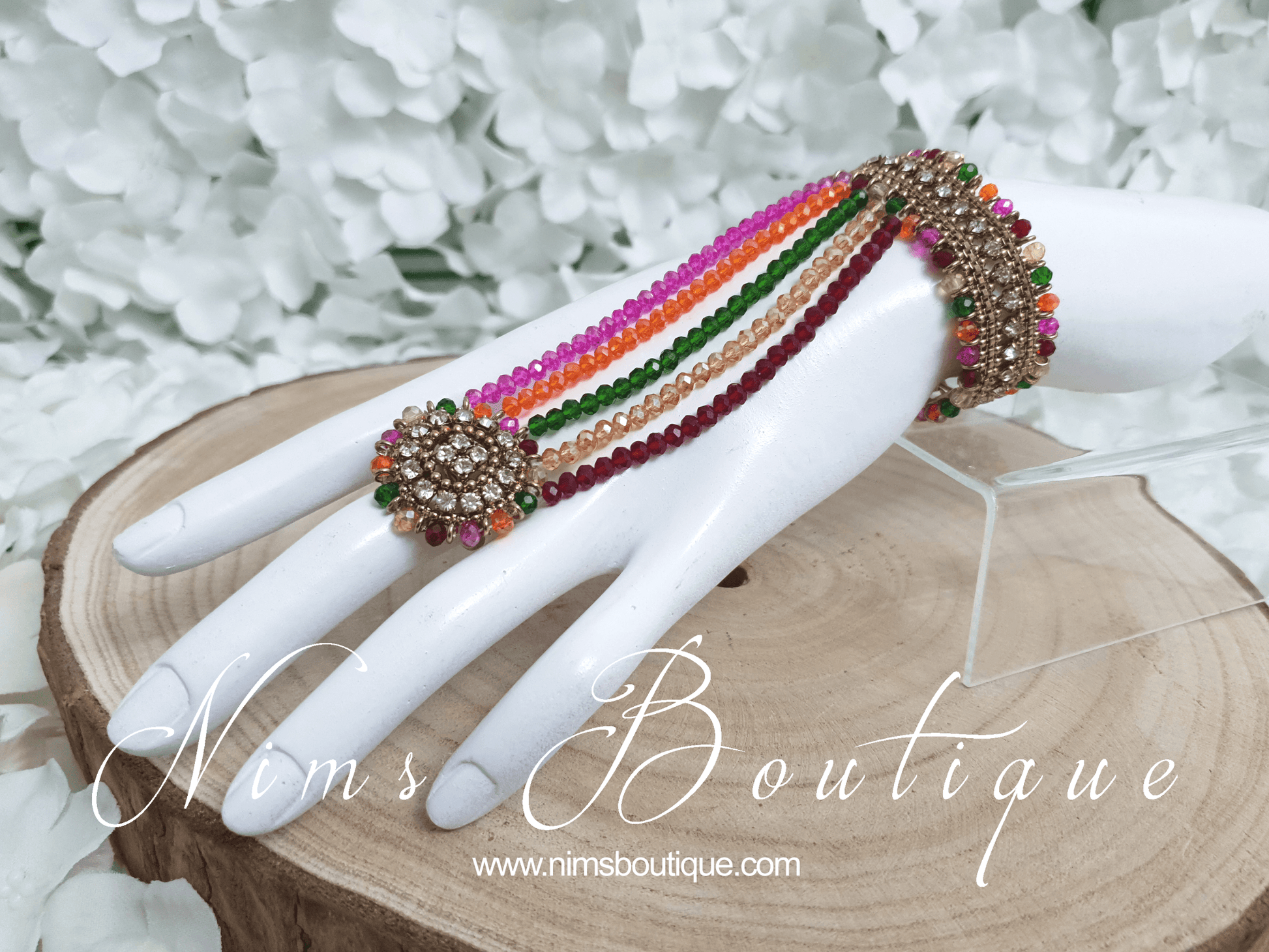 Nims Boutique Royal Multicolour Small Handpiece / Hath Panja
