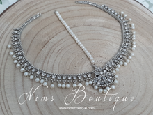 Royal Silver & Pearl Headpiece/Matha Patti