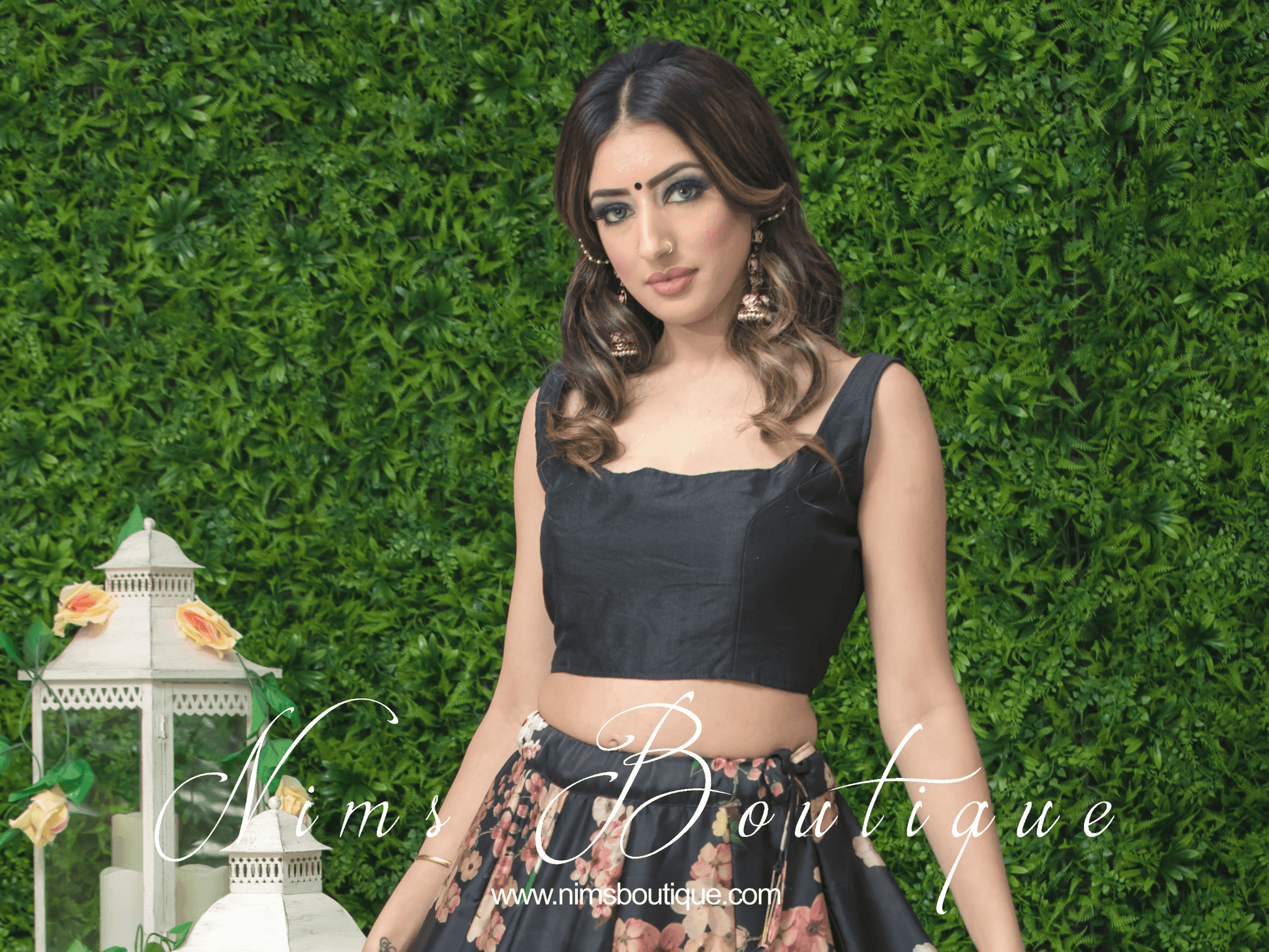 Nims Boutique The NB Black Blouse 10-12