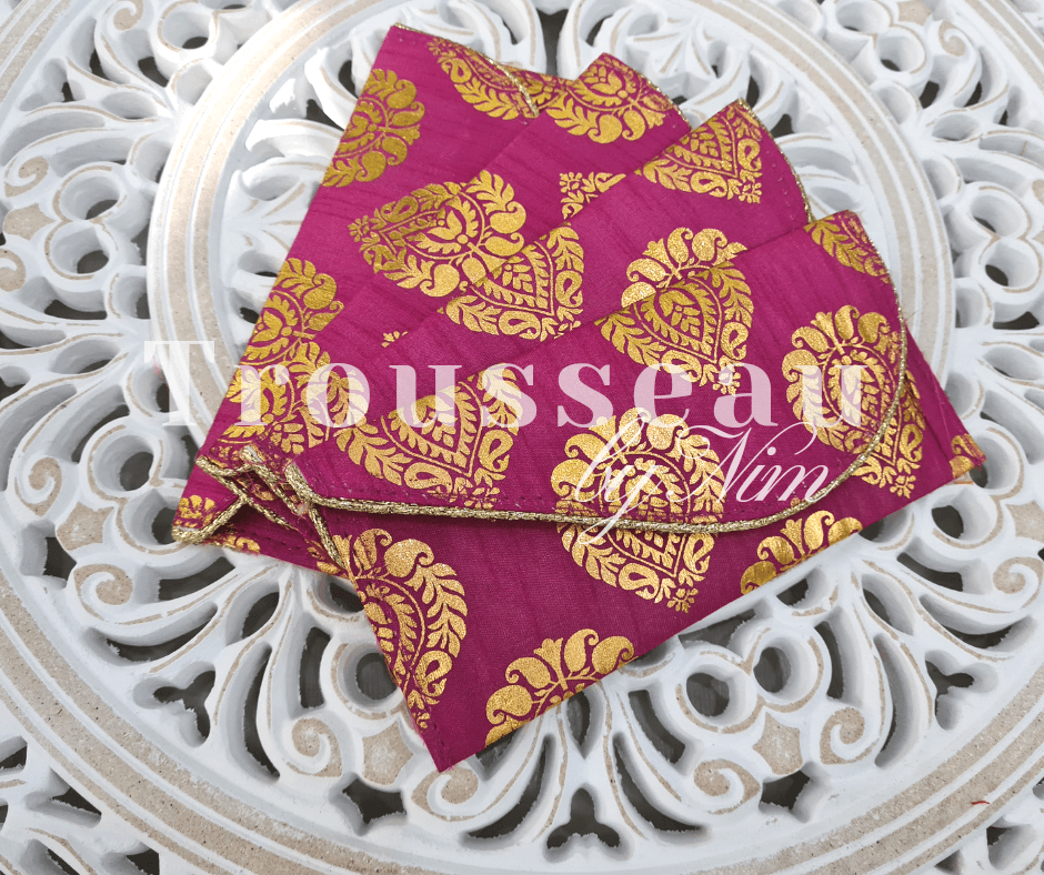 Nims Boutique Hot Pink Paisley Brocade Money Wallets