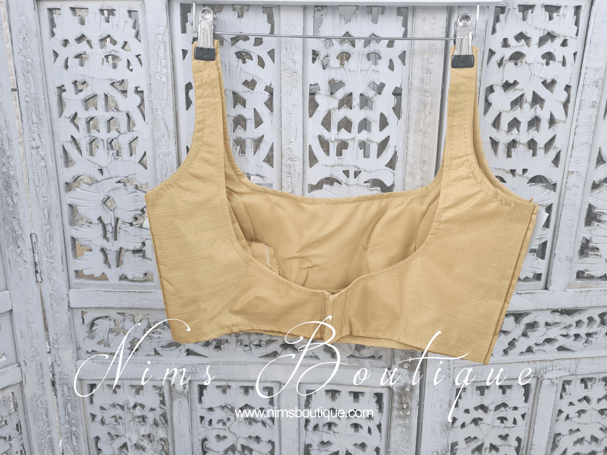 Nims Boutique The NB Gold Blouse 10-14