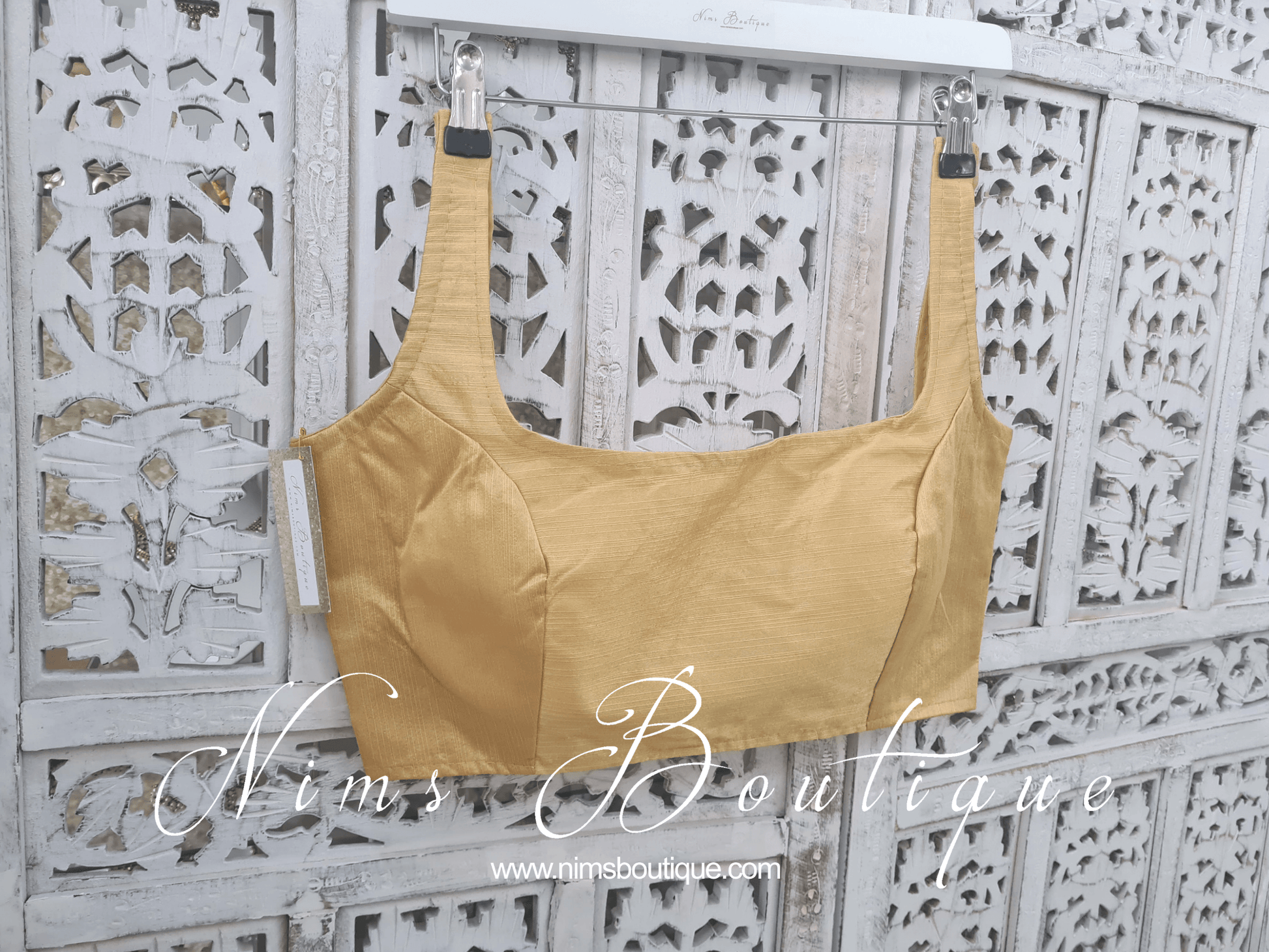 Nims Boutique The NB Gold Blouse 10-14