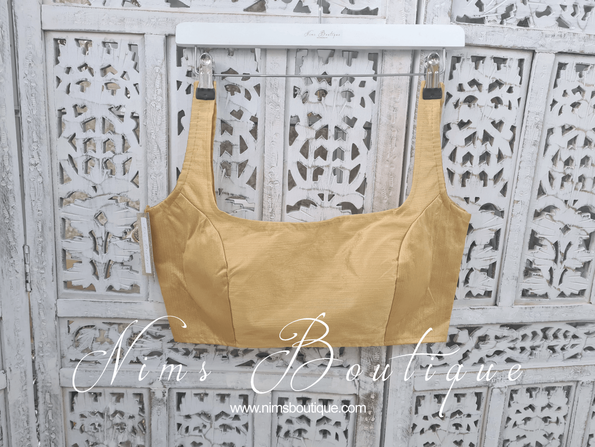 Nims Boutique The NB Gold Blouse 10-14