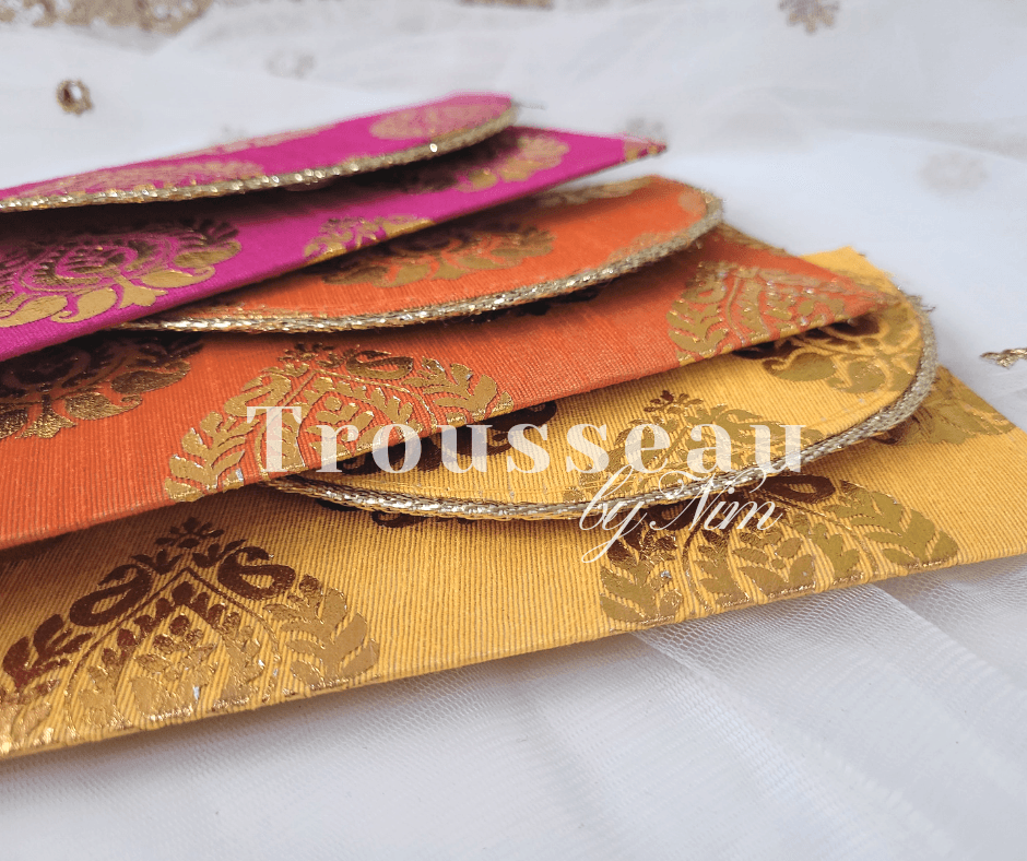 Nims Boutique Yellow Paisley Brocade Money Wallets