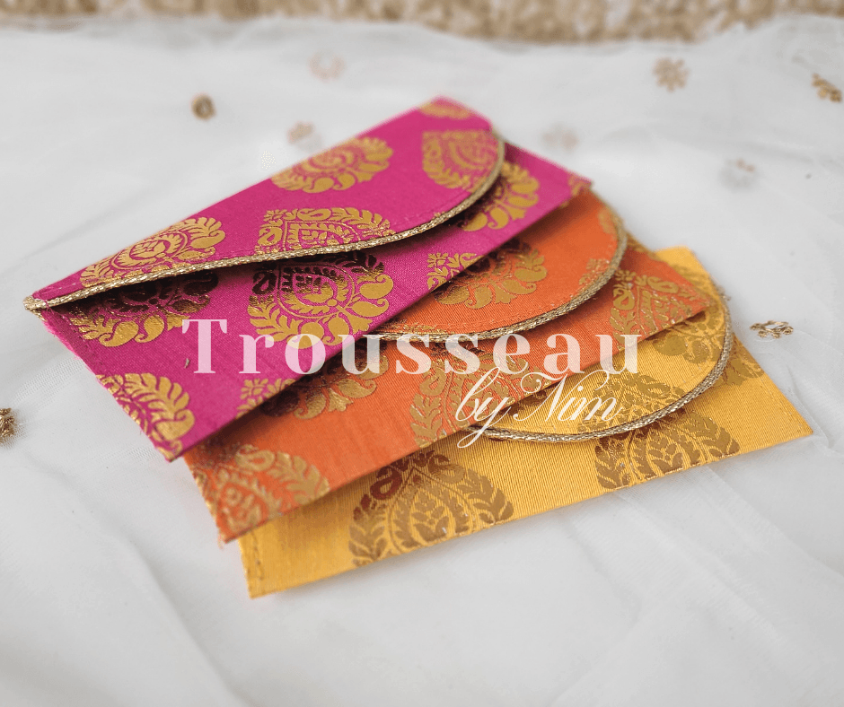 Nims Boutique Yellow Paisley Brocade Money Wallets