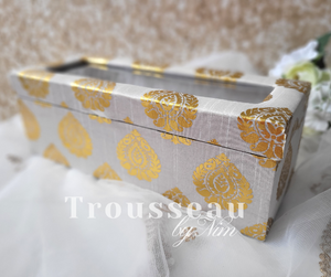 Ivory Brocade Bangle Box