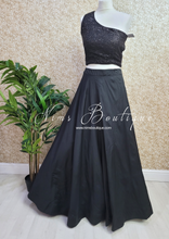 Readymade Black Silk skirt/lehnga (sizes 4-20)