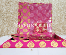 Hot Pink Paisley Brocade Sari Bag