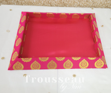 Bright Pink Brocade Gifting Tray