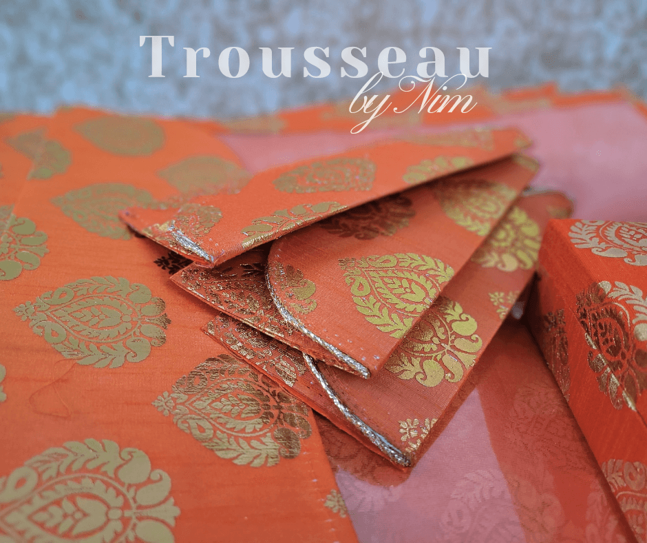 Nims Boutique Orange Paisley Brocade Money Wallets