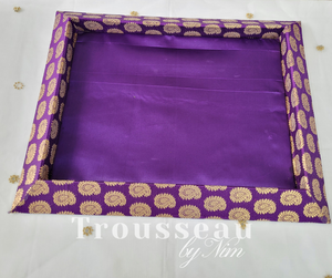 Purple Brocade Gifting Tray