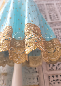 The NB Luxury Light Blue Silk Anarkali with Pajami (size 6-18)