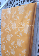 Amber Floral Silk Banarsi Dupatta/Chunni (BN1)