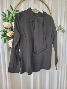 Black Shirt with bow S/M