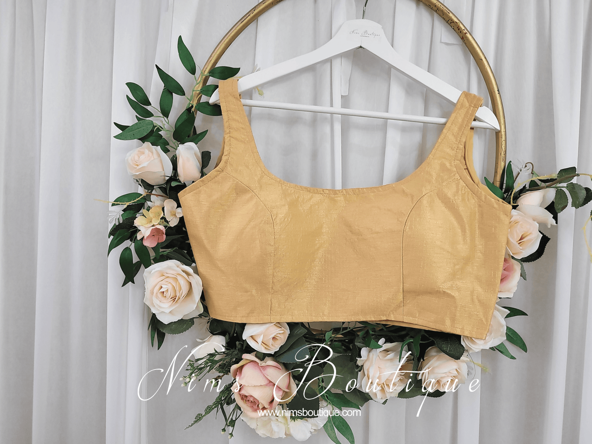 Nims Boutique The NB Gold Blouse 10-14