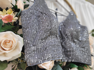 The NB Grey Sequin Blouse 10-12
