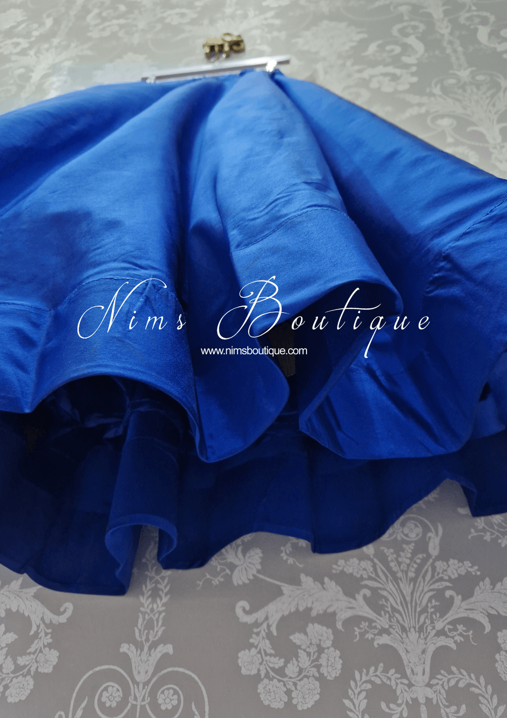 Nims Boutique Readymade Royal Blue Silk skirt/lehnga sizes 4-24