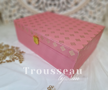 Luxury Pink Pastel Foil Print Large Gift Box
