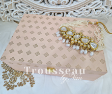 Luxury Peach Pastel Foil Print Large Gift Box