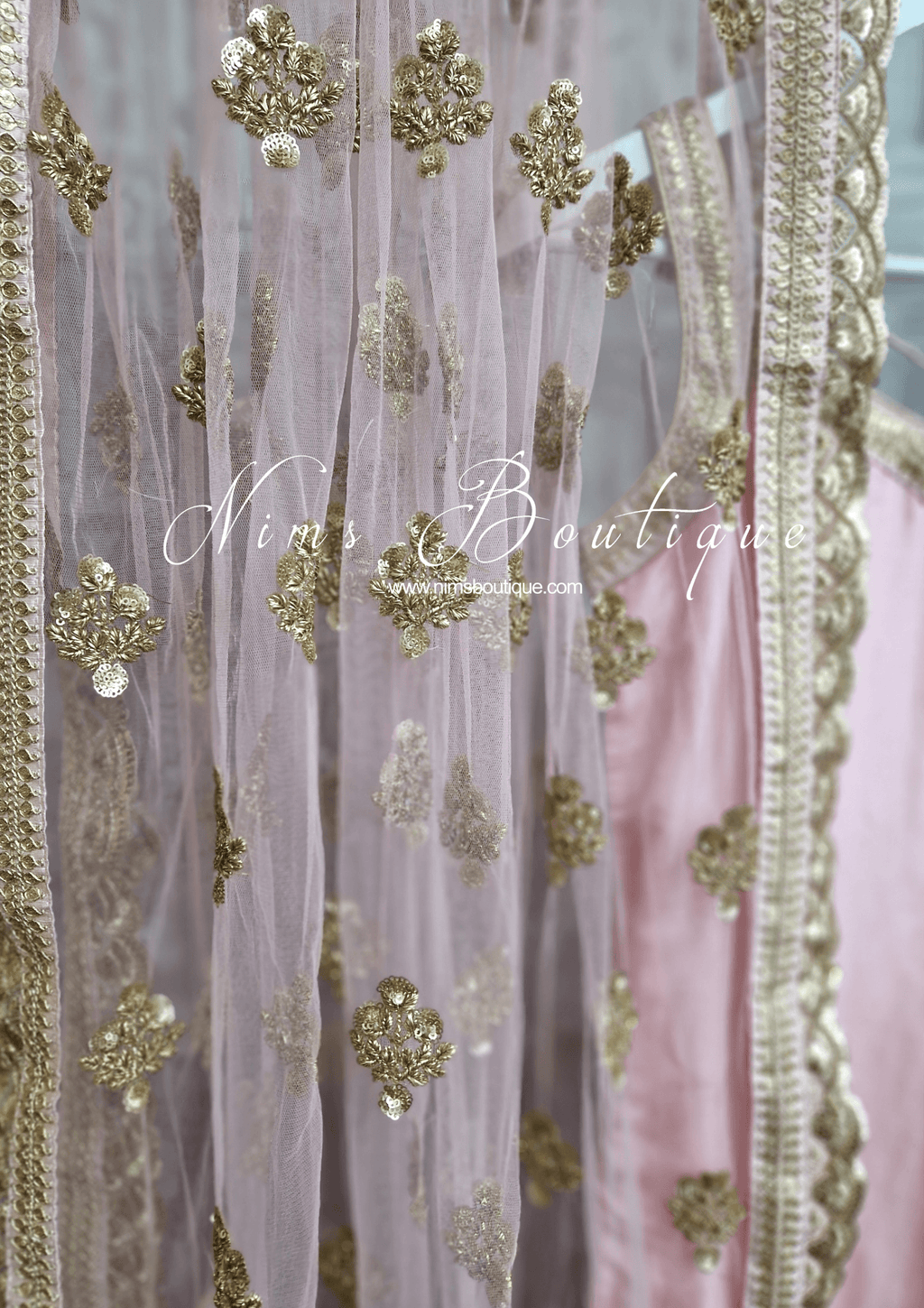 Nims Boutique The NB Classic Sleeveless Blush Pink Silk Pajami Suit sizes 4 to 20